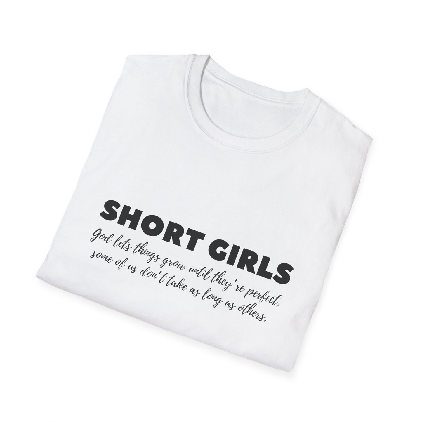 SHORT GIRLS  T😁-Shirt (Black Lettering)