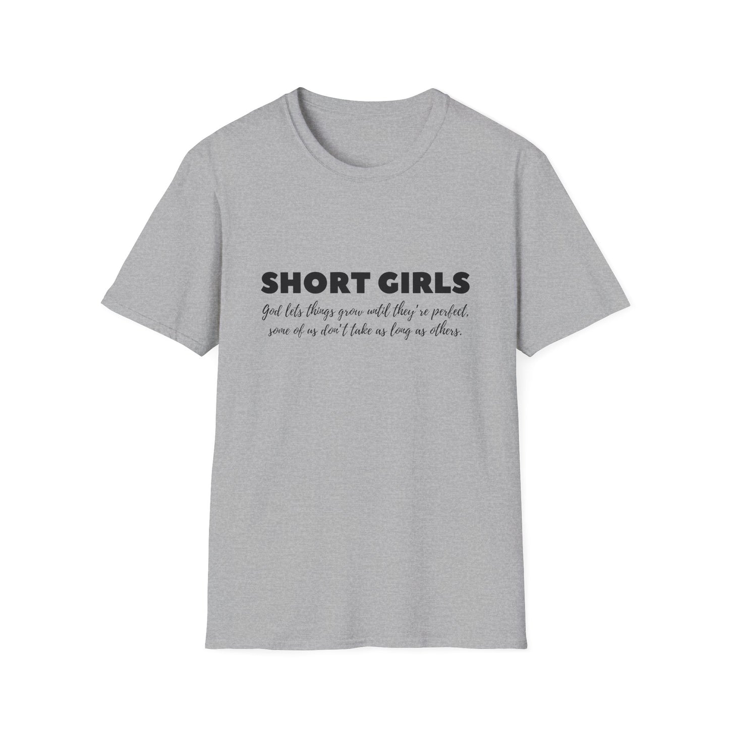 SHORT GIRLS  T😁-Shirt (Black Lettering)