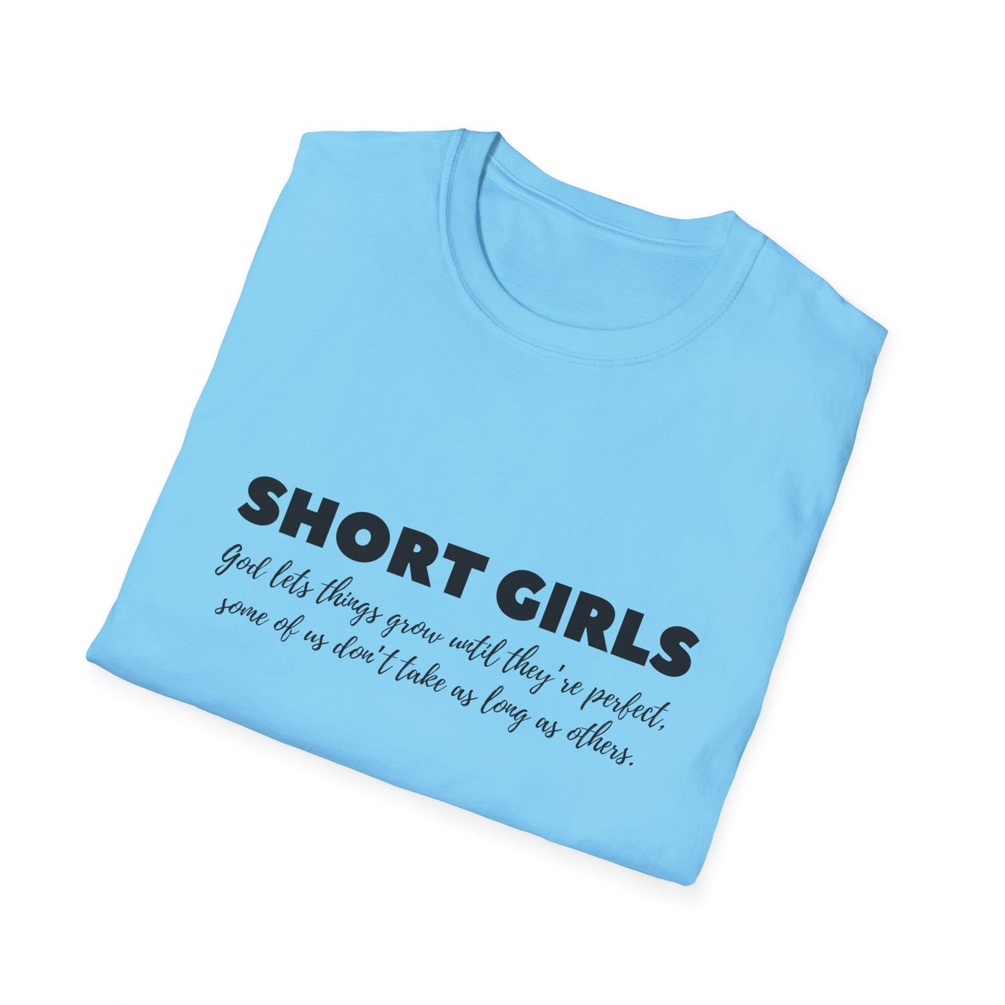 SHORT GIRLS  T😁-Shirt (Black Lettering)