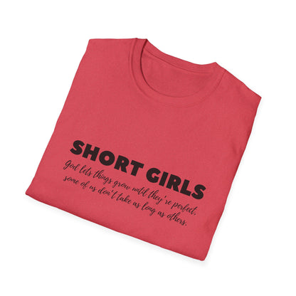 SHORT GIRLS  T😁-Shirt (Black Lettering)