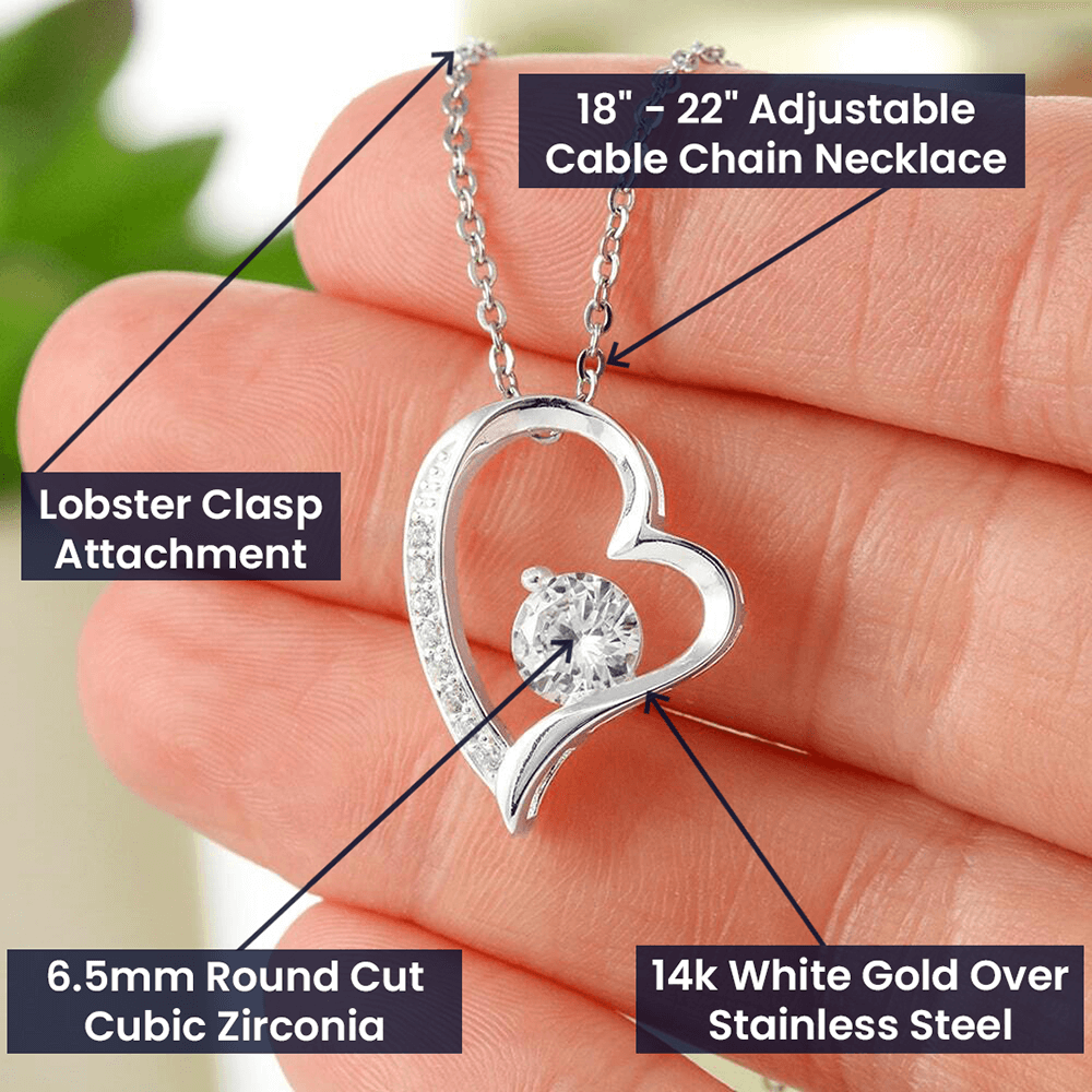 4Ever Love Heart Pendant & Necklace