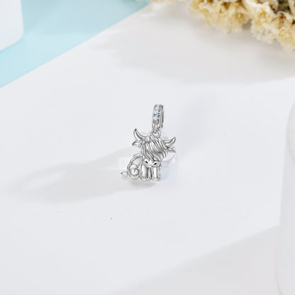 Highland Cow Charms for Bracelets Necklace Highland Cow Bead Pendants for Women