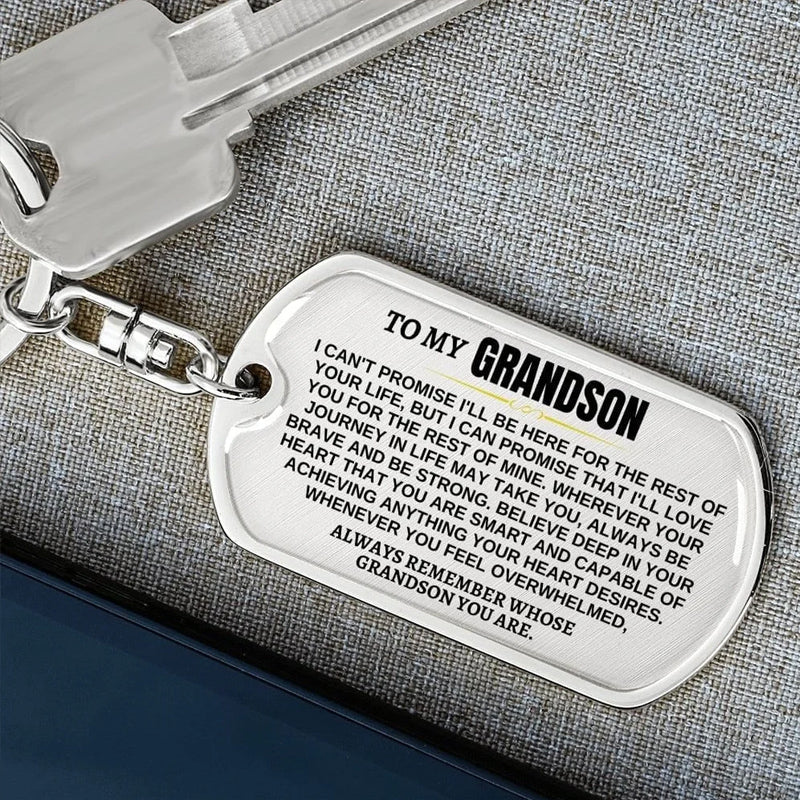 To My Grandson Keychain🔑