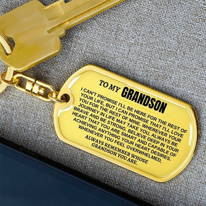 To My Grandson Keychain🔑