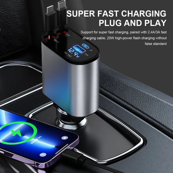 Hot Sale! ChargeWiz 🔌 Fast, Retractable Charging!
